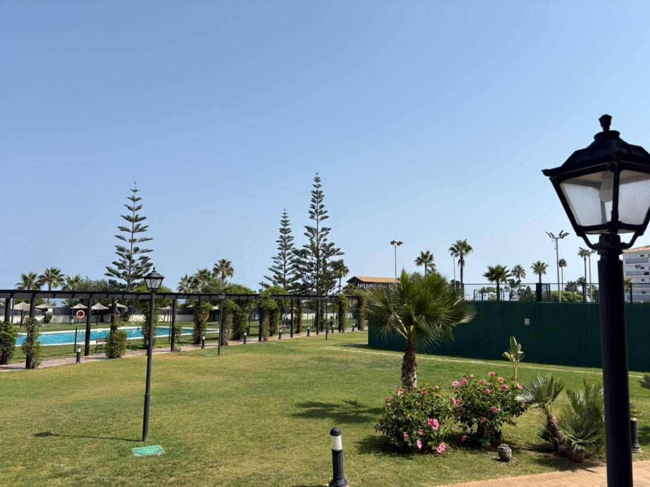 Garden of Flat to rent in Manilva  with Air Conditioner, Heating and Terrace