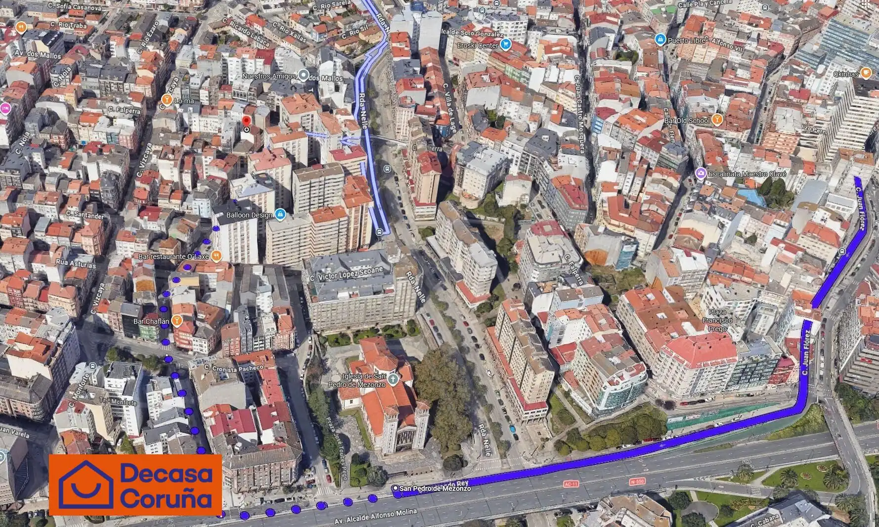 Vista exterior de Planta baixa en venda en A Coruña Capital 