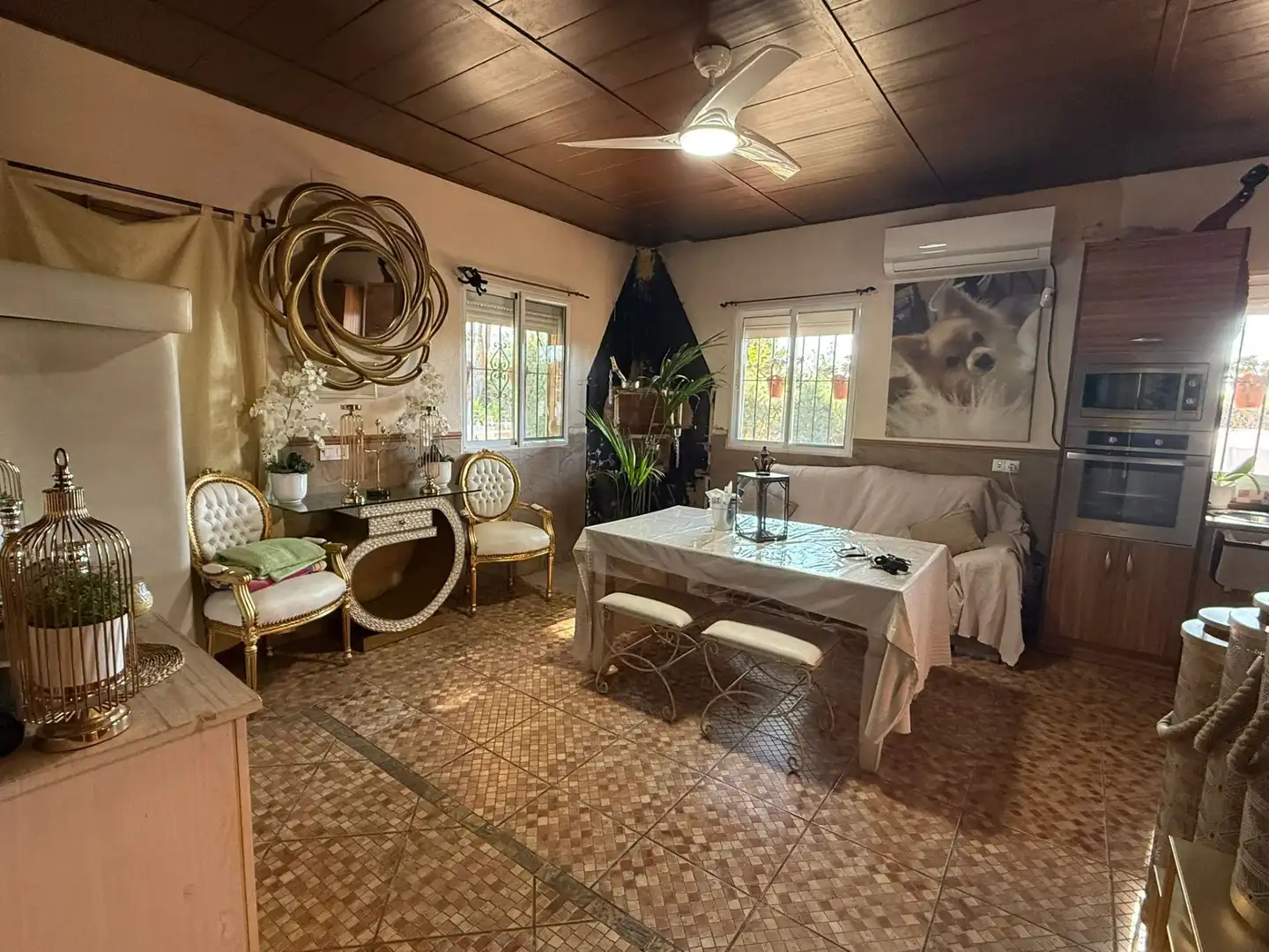 Comedor de Finca rústica en venta en Arroyo de San Serván con Aire acondicionado, Jardín privado y Trastero