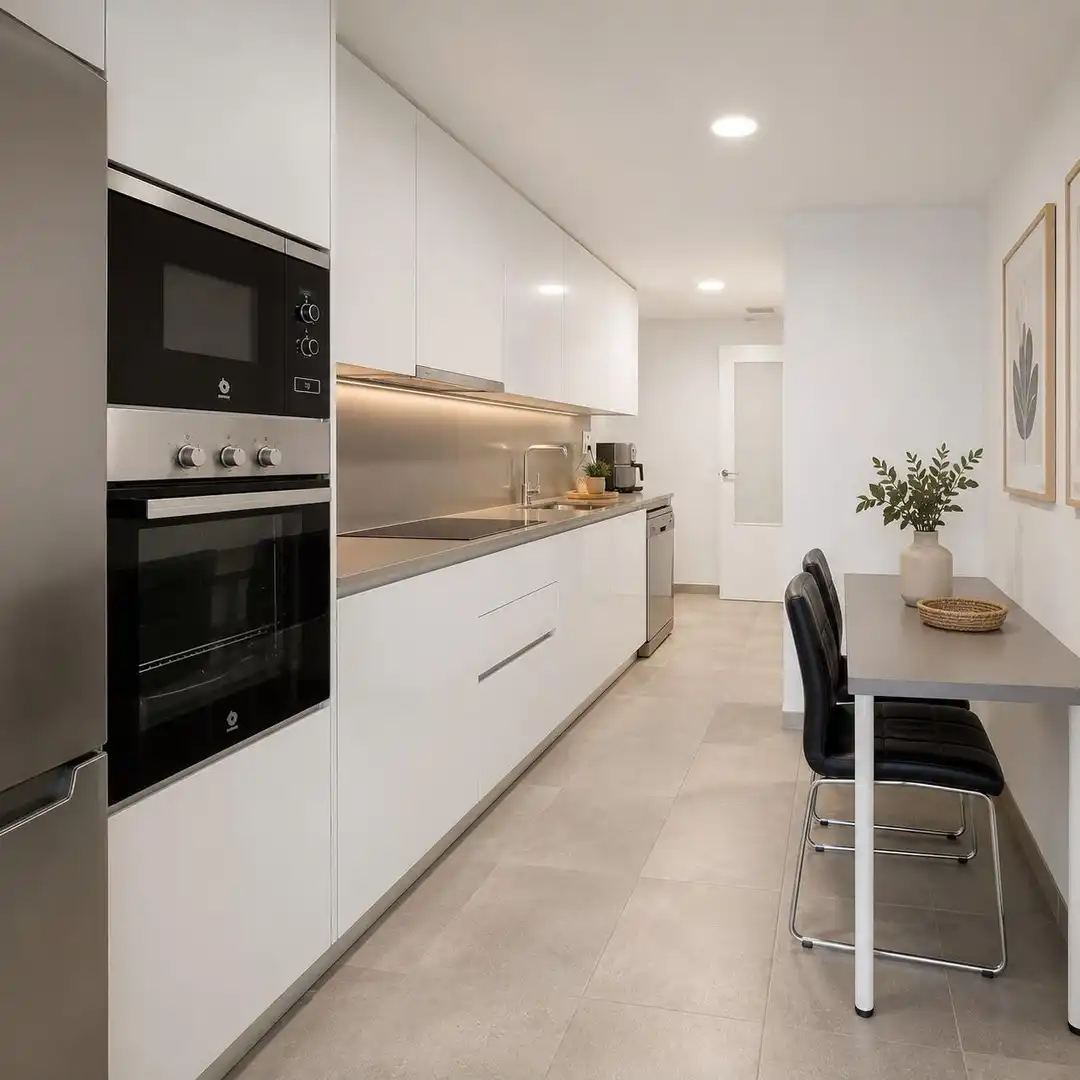 Kitchen of Flat for sale in Valencia  with Air Conditioner, Heating and Private garden