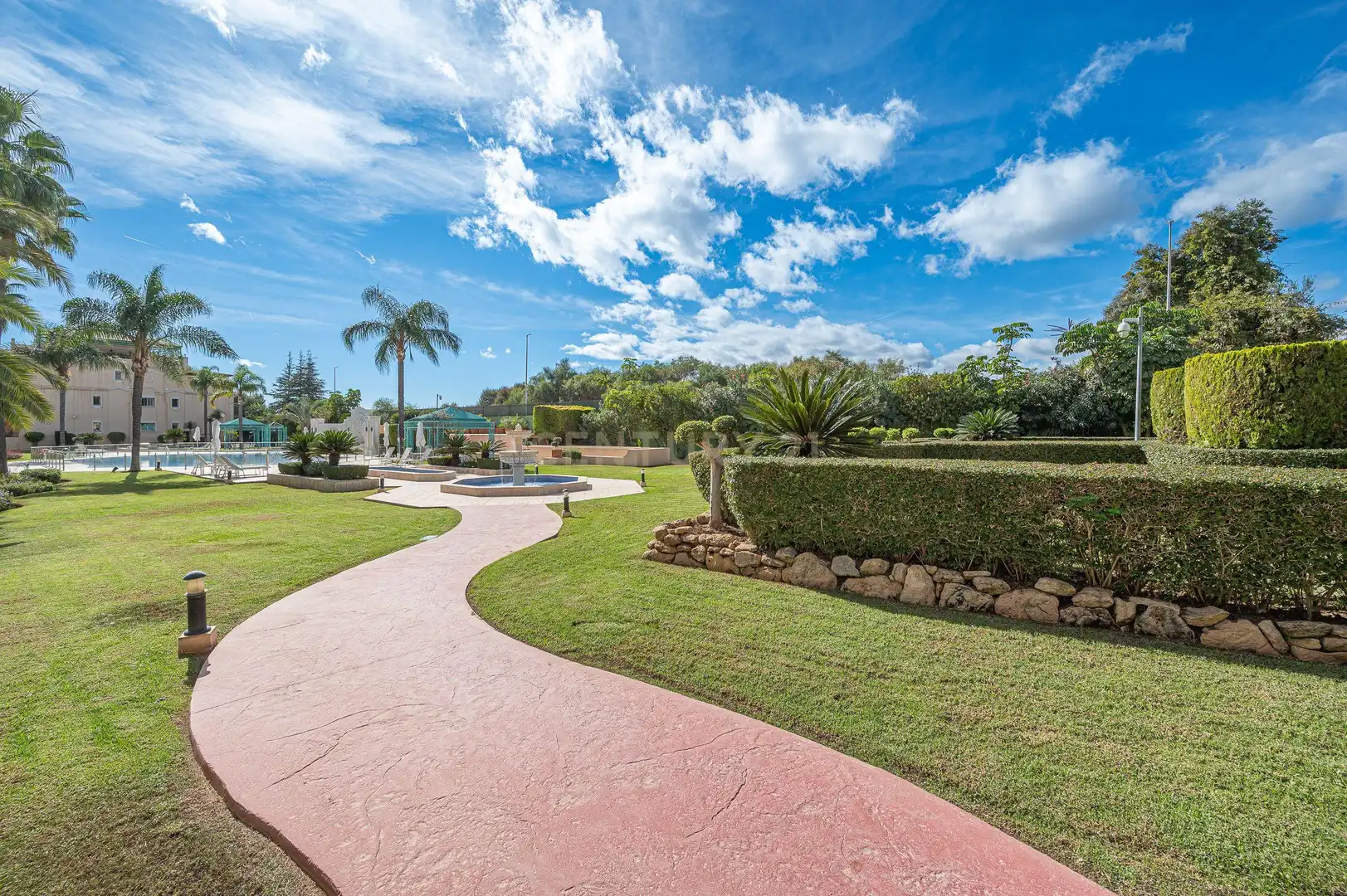 Garden of Apartments for rent in Marbella  with Air Conditioner, Private garden and Furnished