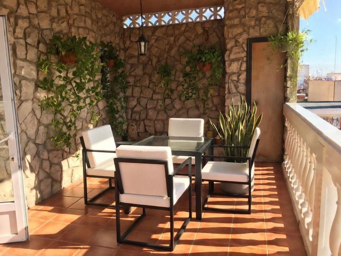 Terrasse von Dachboden zum Verkauf in Silla mit Klimaanlage, Parkett und Terrasse