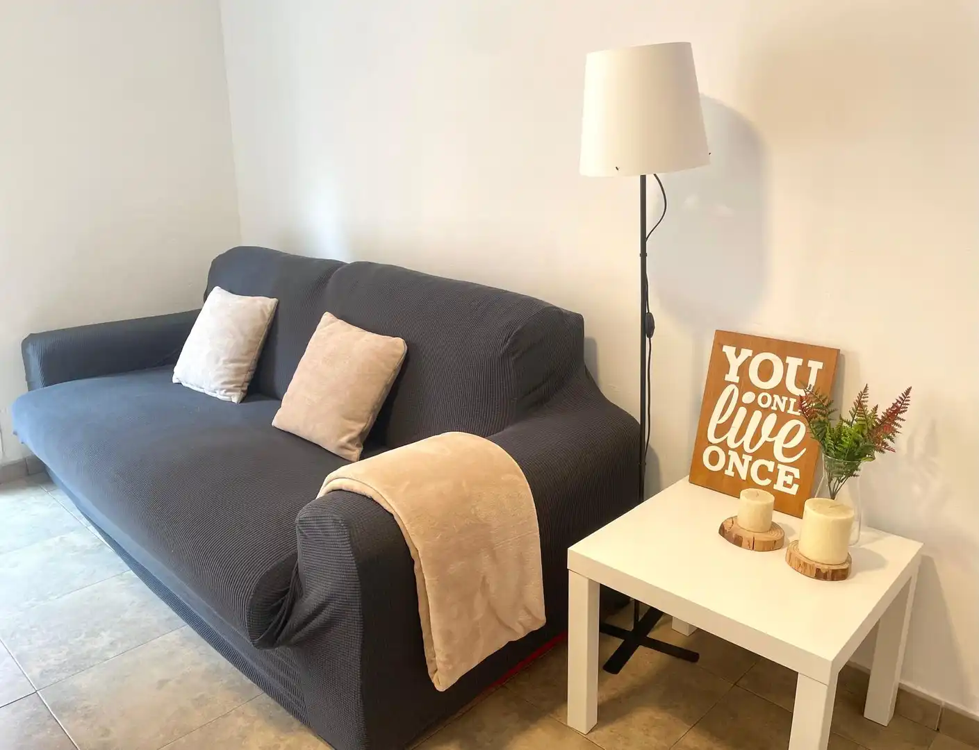 Sala de estar de Piso de alquiler en Rubí con Calefacción, Amueblado y Horno