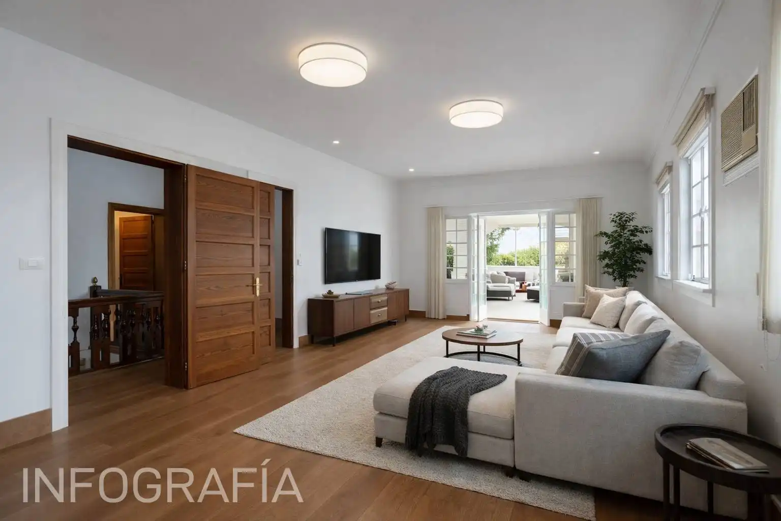 Sala d'estar de Casa o xalet en venda en Las Palmas de Gran Canaria amb Aire condicionat, Jardí privat i Terrassa