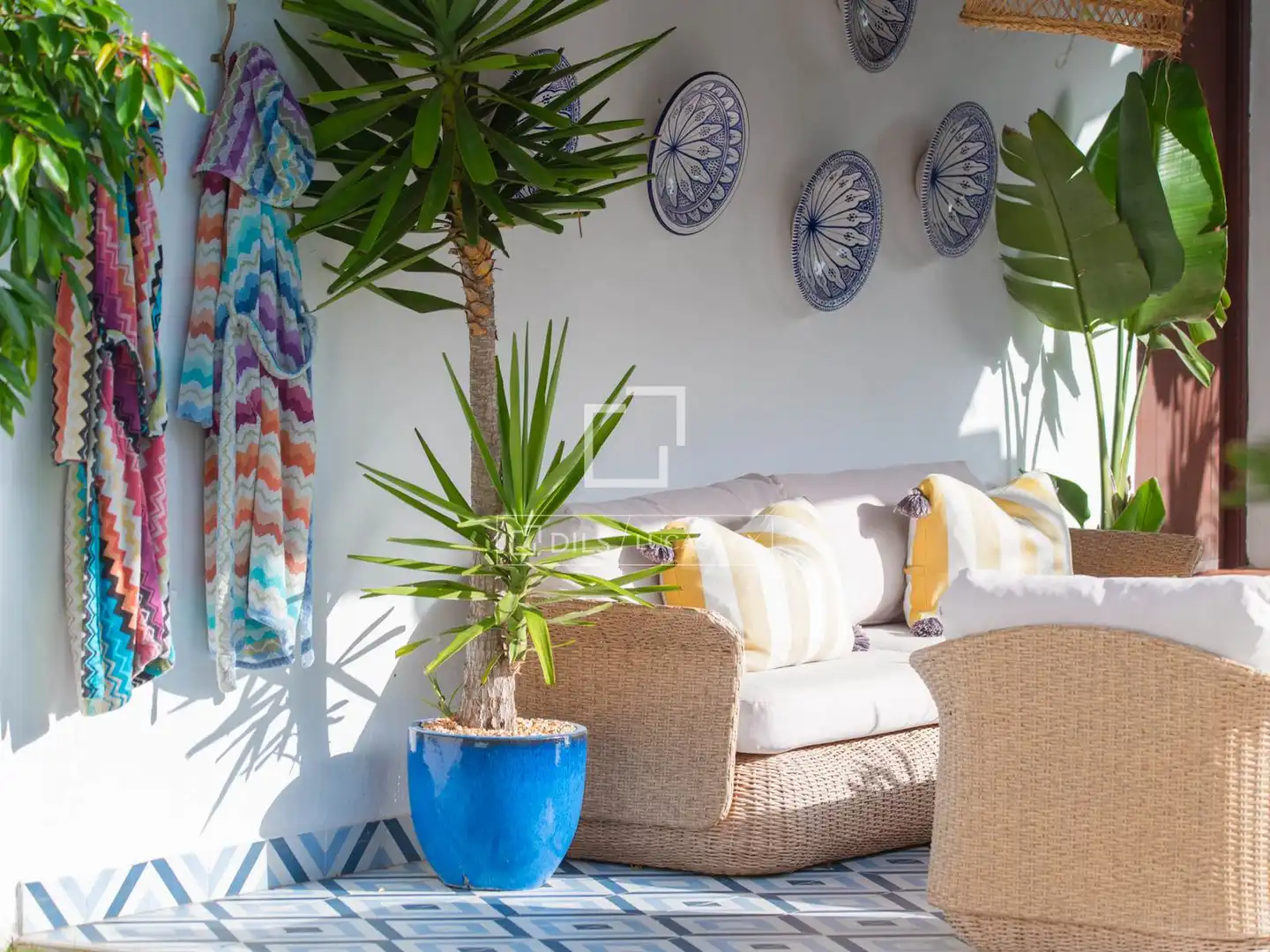 Terrassa de Casa o xalet en venda en Santa Eulària des Riu amb Aire condicionat, Calefacció i Jardí privat