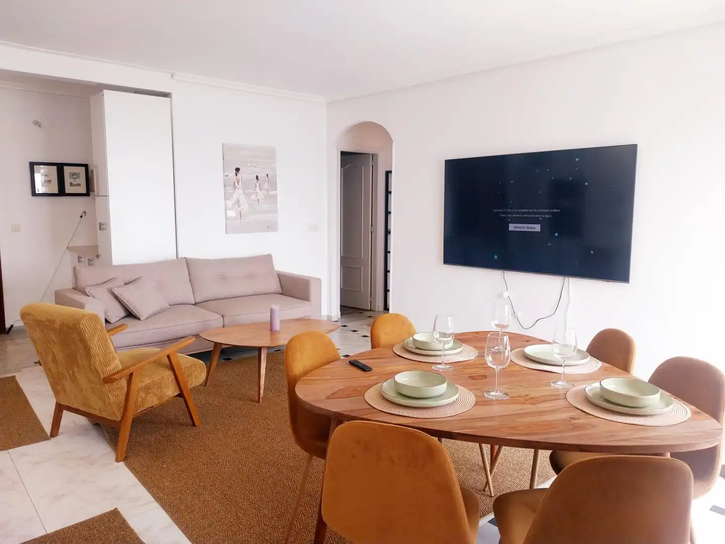 Menjador de Apartament en venda en Mijas amb Aire condicionat, Calefacció i Terrassa