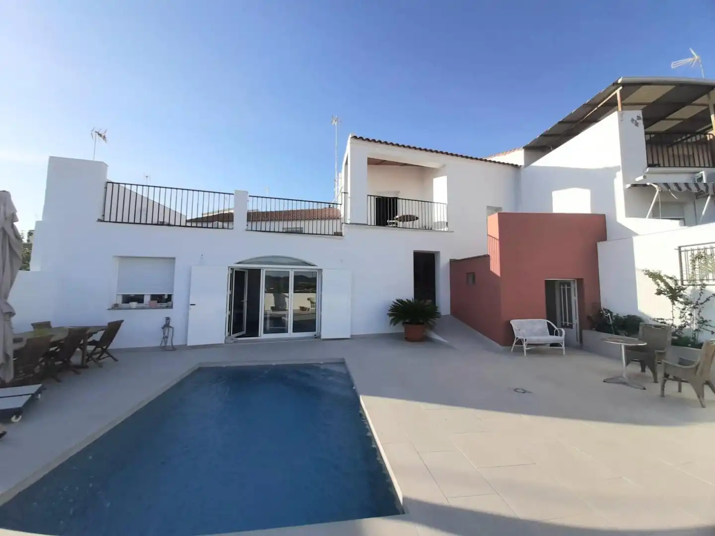 Vista exterior de Casa adosada en venta en Zalamea de la Serena con Aire acondicionado, Calefacción y Terraza