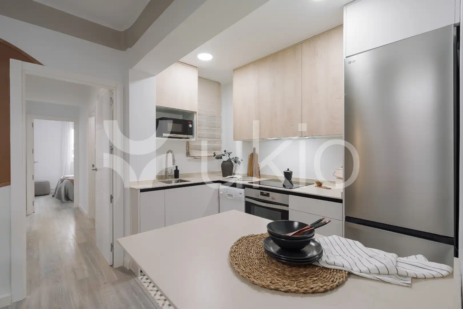 Kitchen of Apartments for rent in Madrid  with Air Conditioner, Heating and Furnished