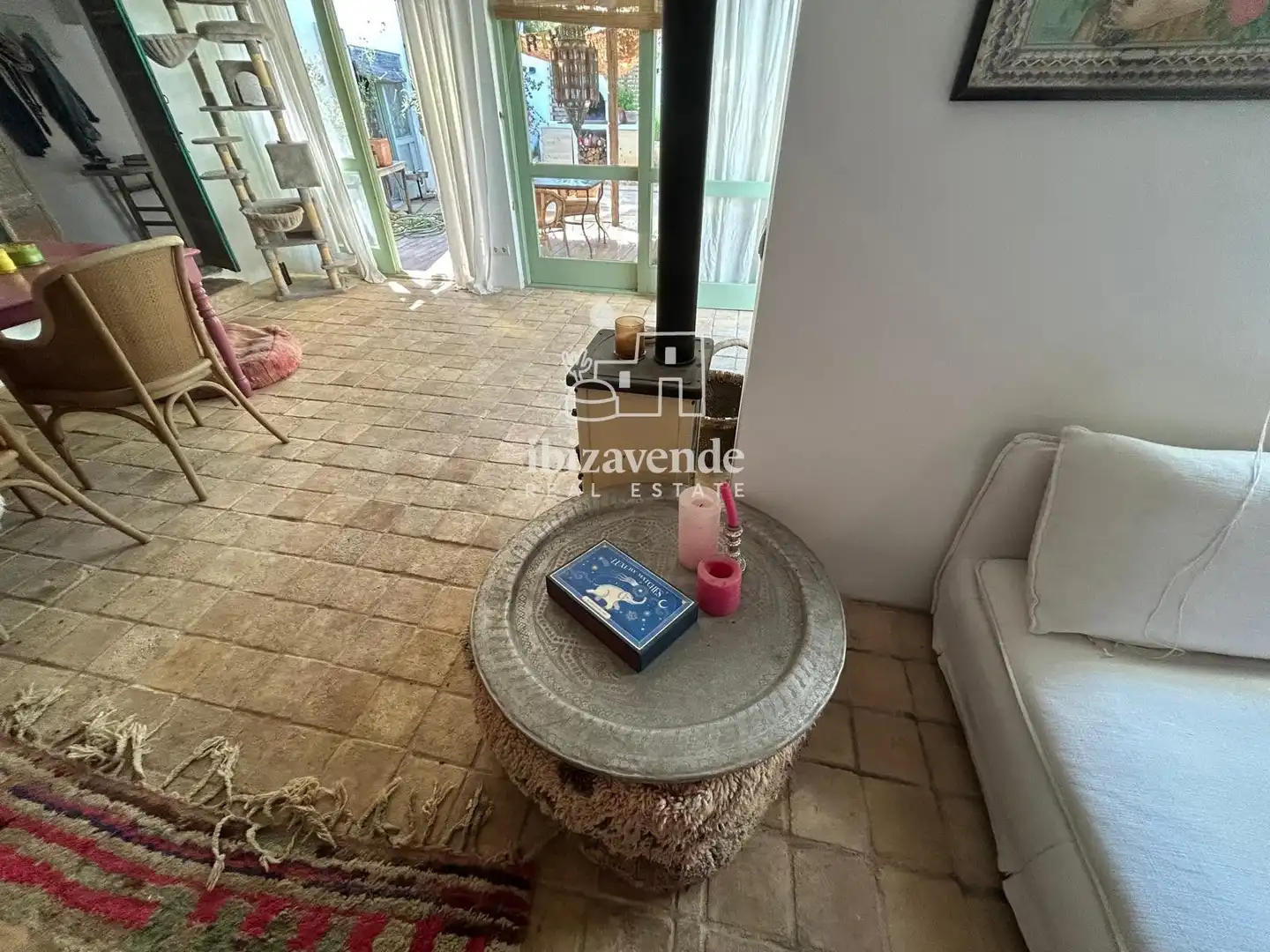 Sala d'estar de Casa o xalet en venda en Eivissa amb Aire condicionat, Jardí privat i Terrassa
