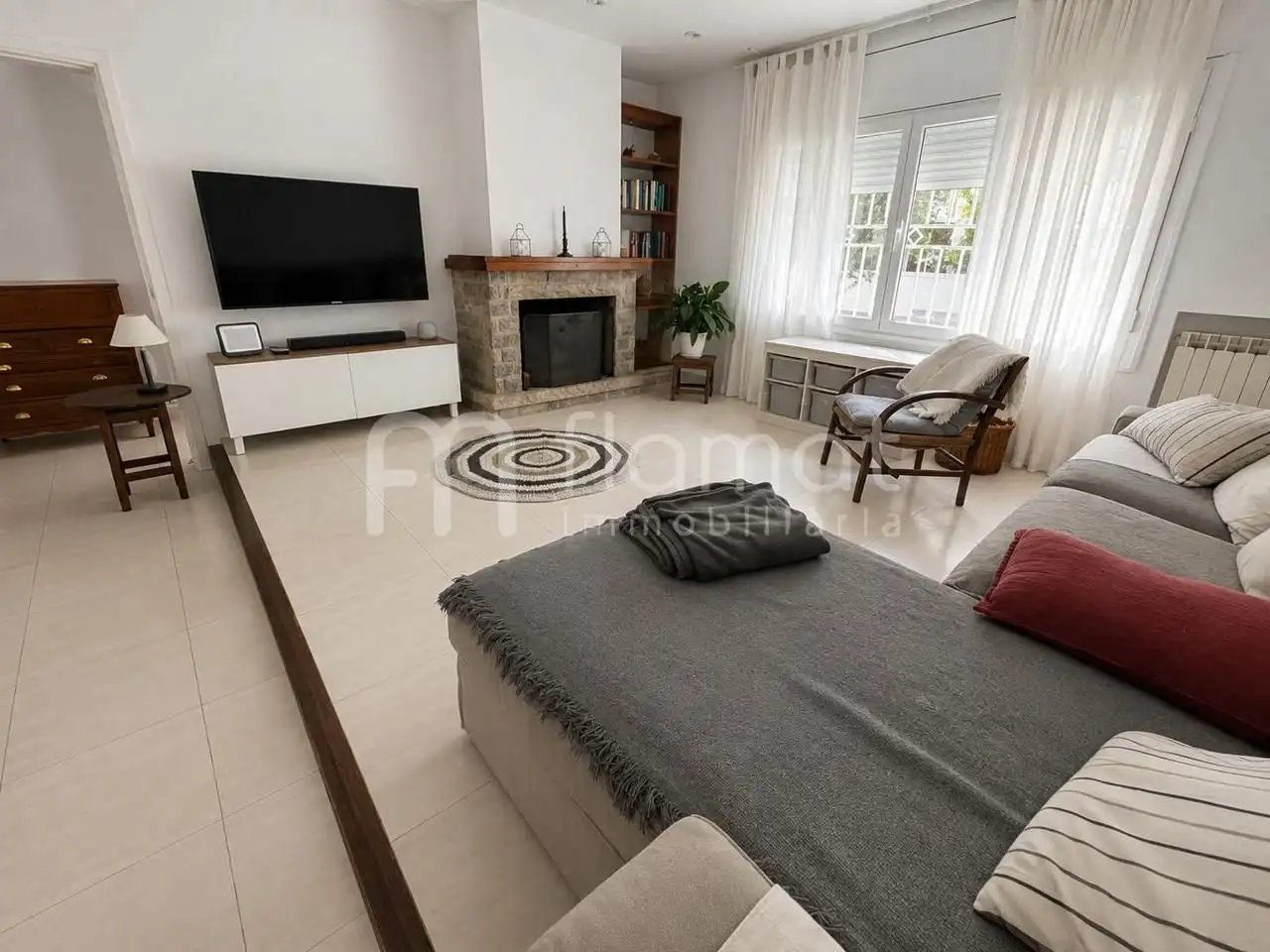 Sala de estar de Casa o chalet en venta en El Masnou con Aire acondicionado, Calefacción y Jardín privado