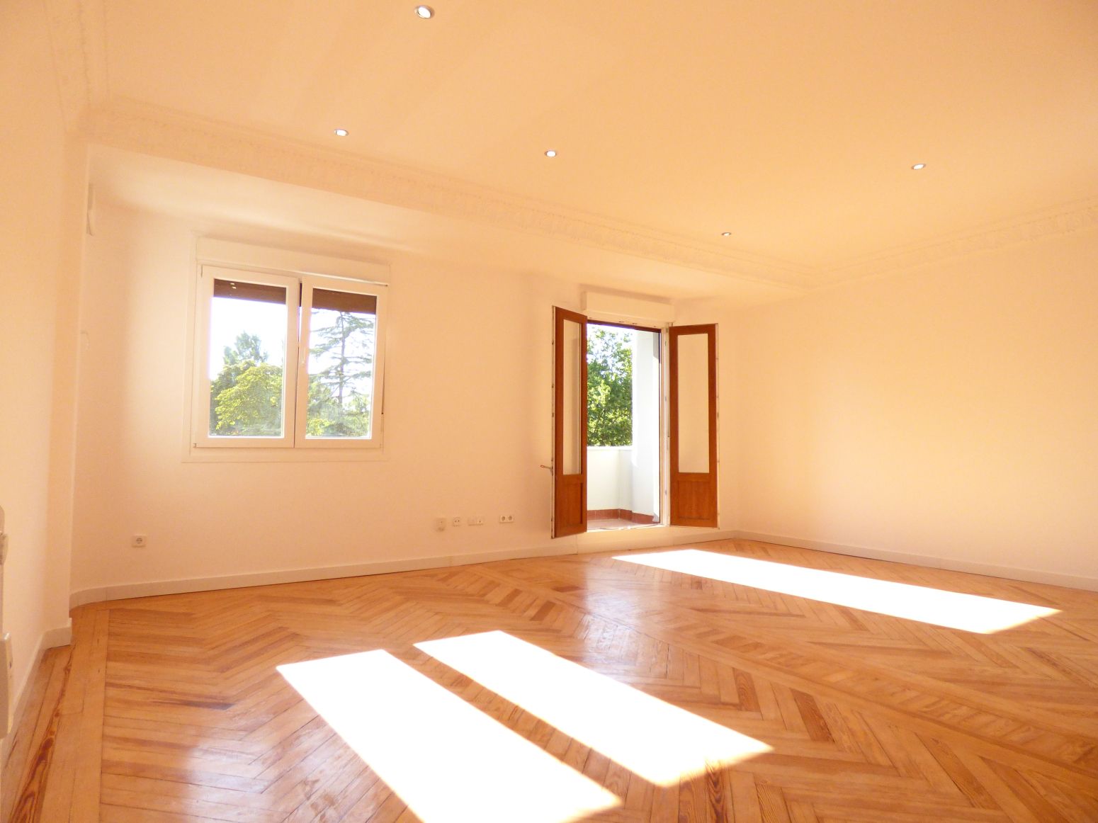 Living room of Flat to rent in  Madrid Capital  with Air Conditioner, Heating and Terrace