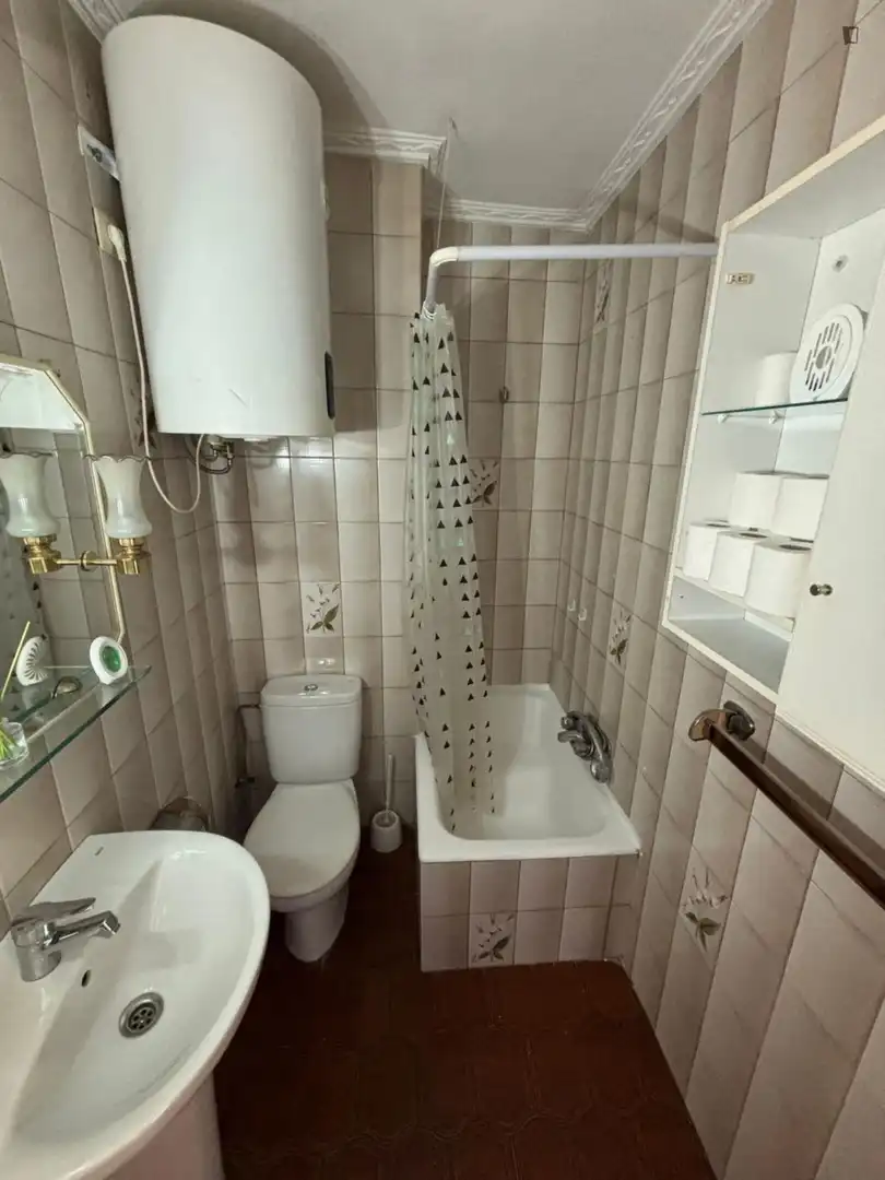 Bany de Apartament per a compartir en Barakaldo  amb Moblat, Forn i Rentadora