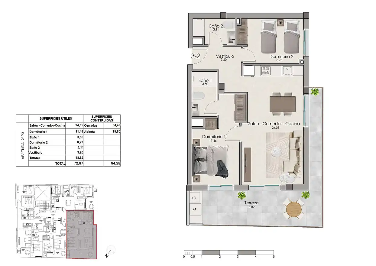Apartament amb terrassa en venda a Santa Pola ciudad, imagen 20