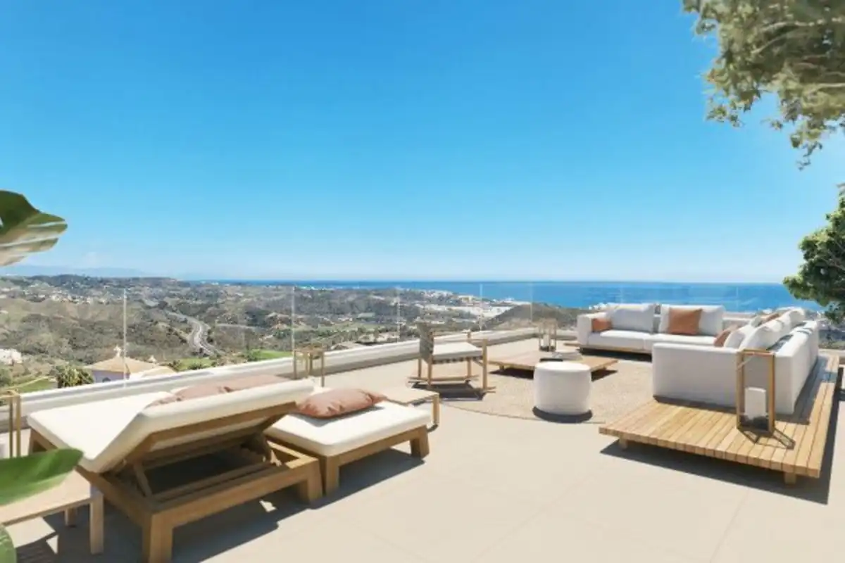 Terraza de Apartamento en venta en Mijas con Aire acondicionado, Terraza y Trastero