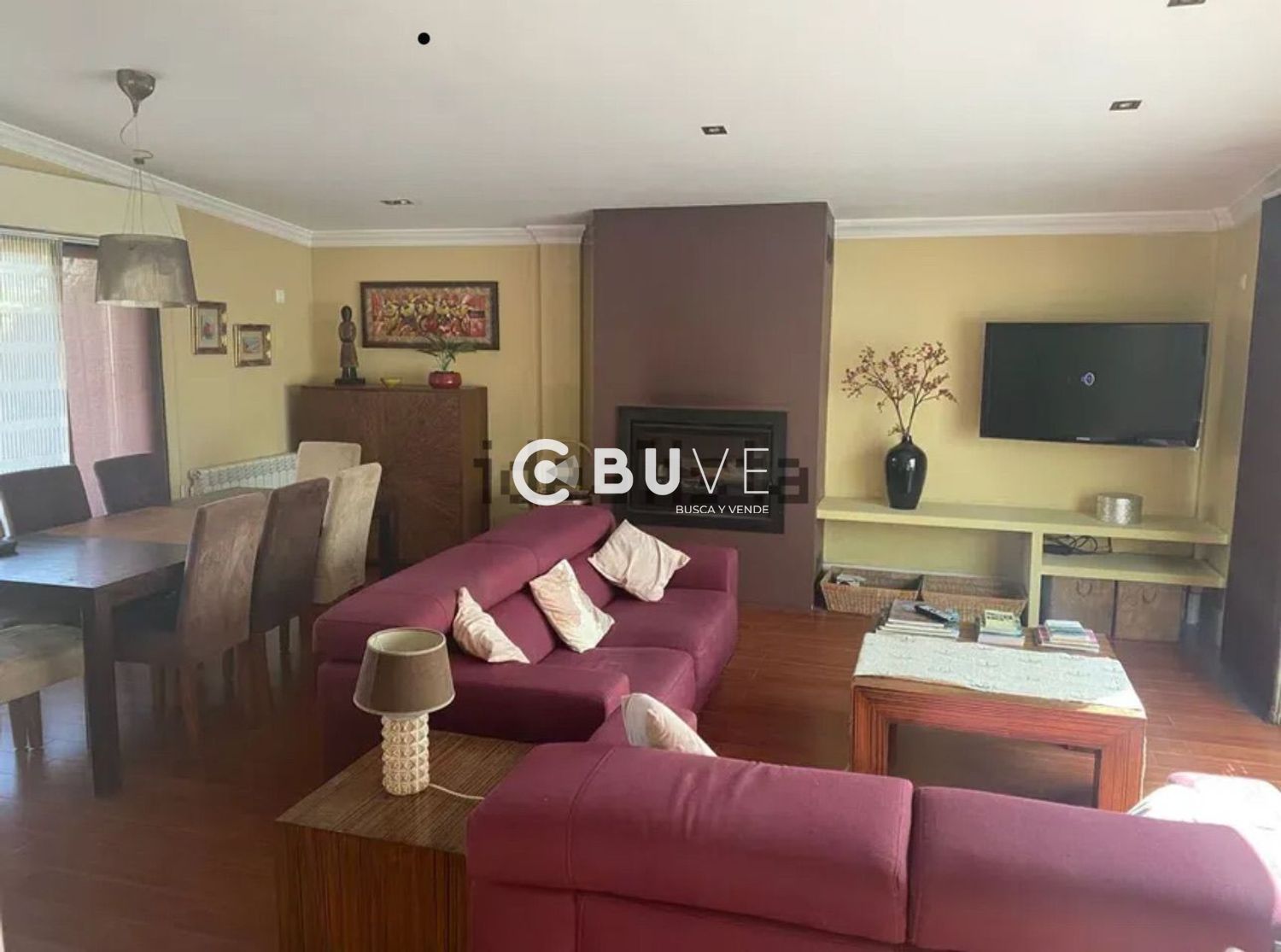 Sala de estar de Casa o chalet en venta en Ames con Jardín privado, Terraza y Trastero