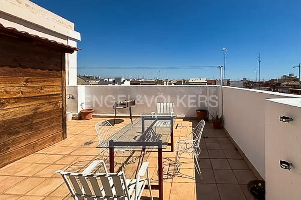 Terrassa de Àtic de lloguer en Valencia amb Aire condicionat, Calefacció i Terrassa
