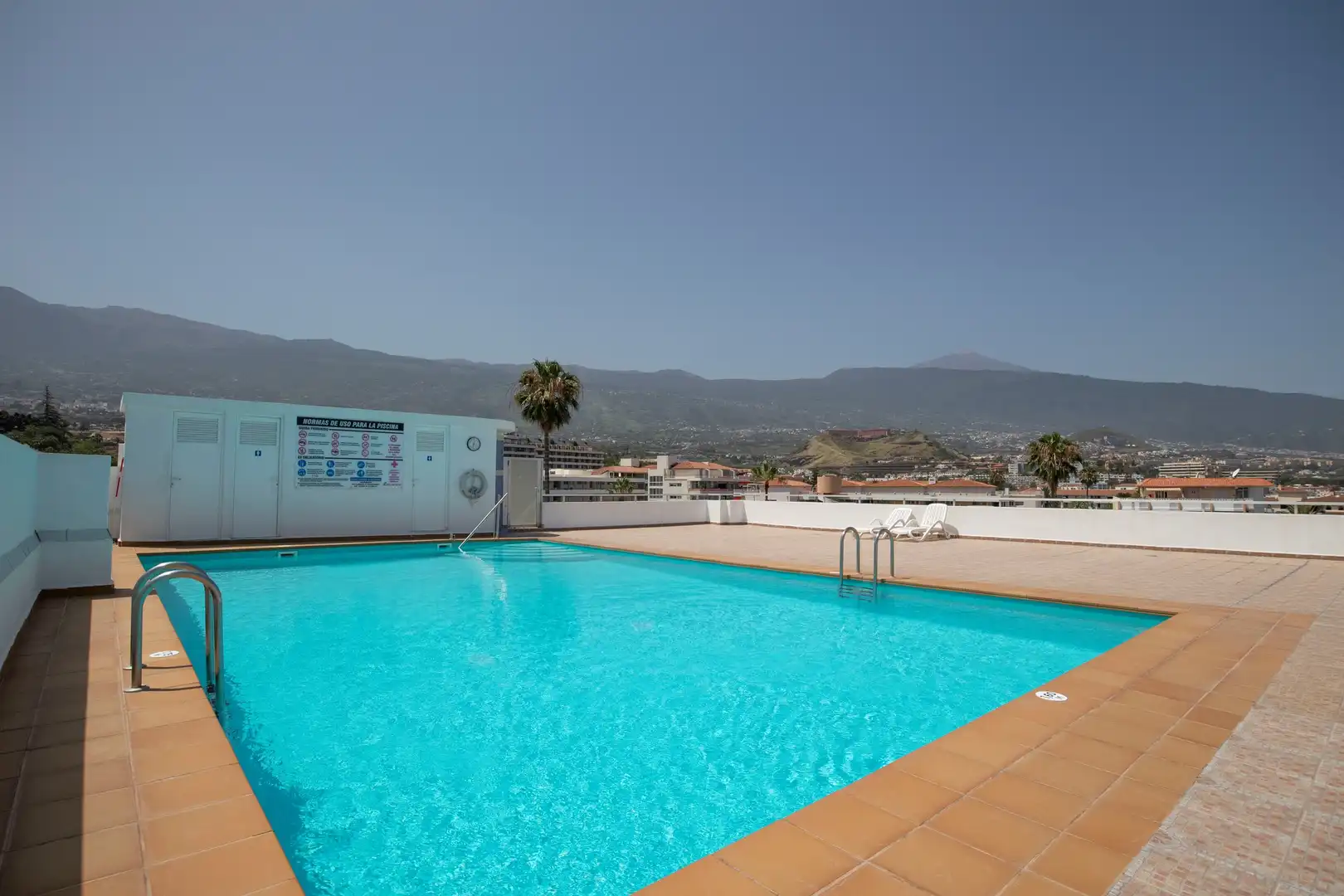 Piscina de Estudi de lloguer en Puerto de la Cruz amb Moblat i Balcó
