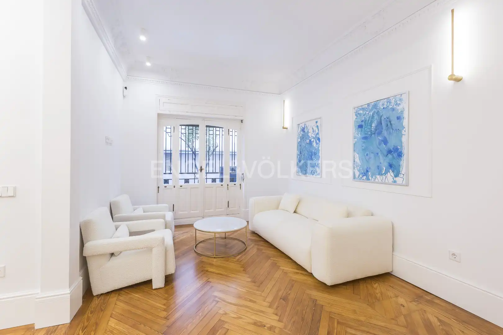 Sala d'estar de Pis en venda en Madrid amb Aire condicionat, Calefacció i Moblat