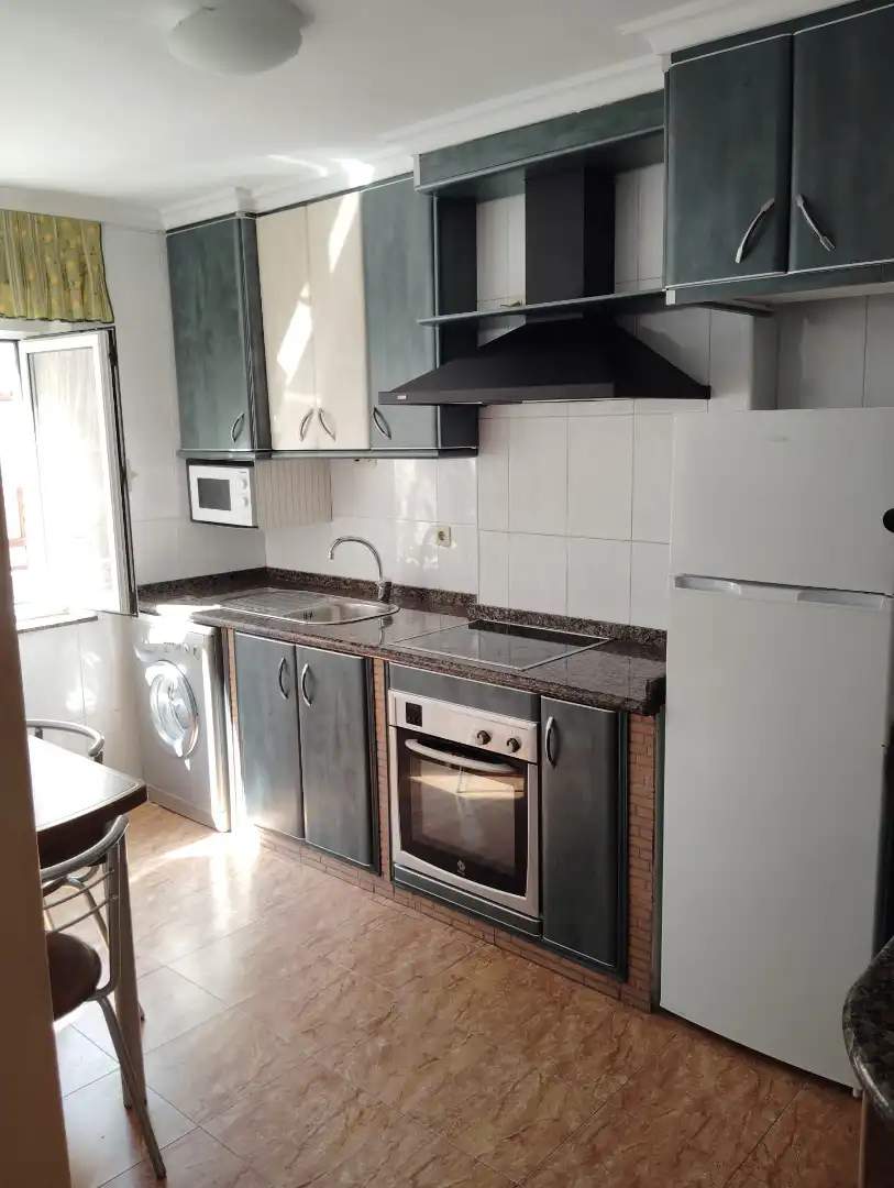 Kitchen of Flat for rent in Oviedo   with Heating, Furnished and Oven