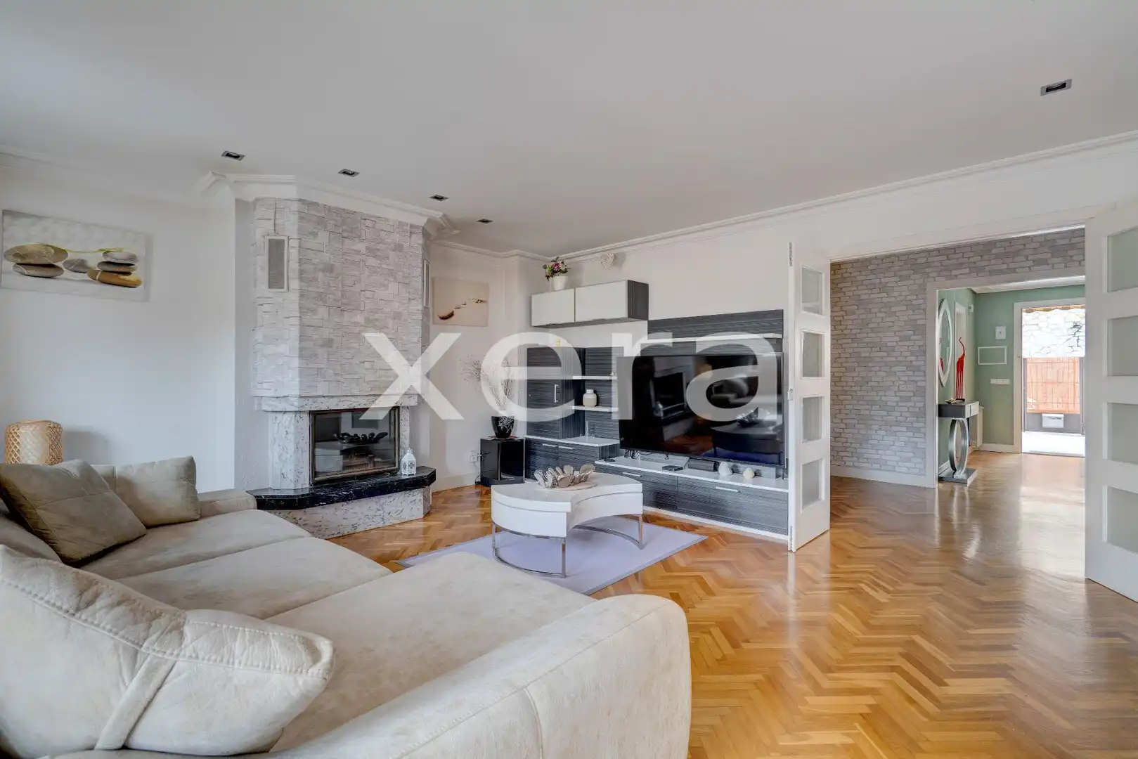 Sala de estar de Casa adosada en venta en Urnieta con Calefacción, Terraza y Trastero