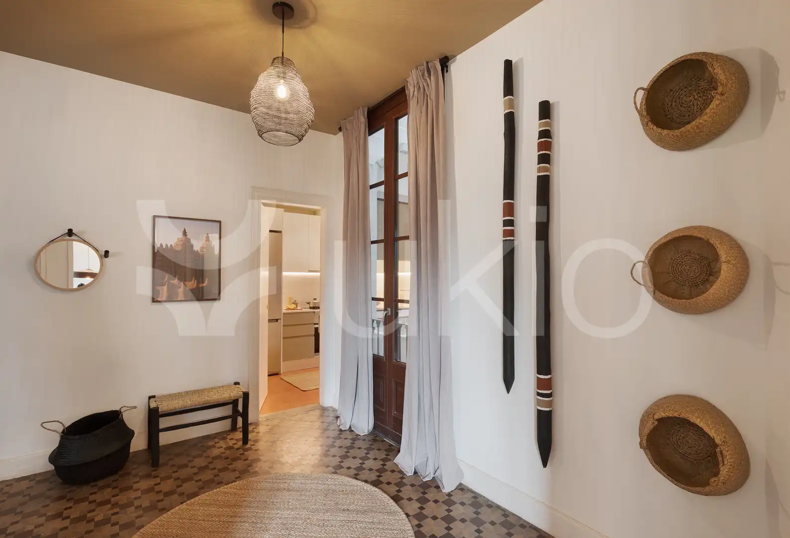 Habitación de Apartamento de alquiler en Barcelona con Aire acondicionado, Calefacción y Amueblado