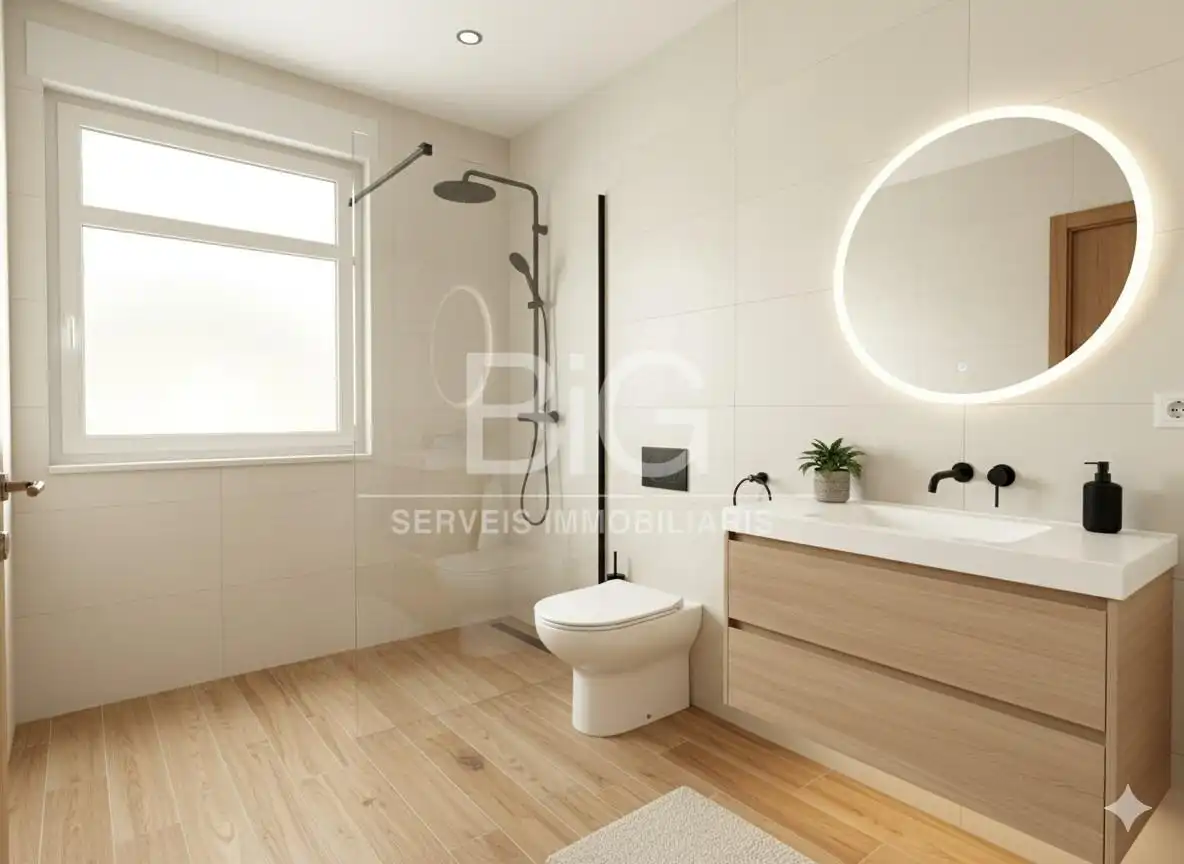 Baño de Ático en venta en Mataró con Terraza, Trastero y Balcón