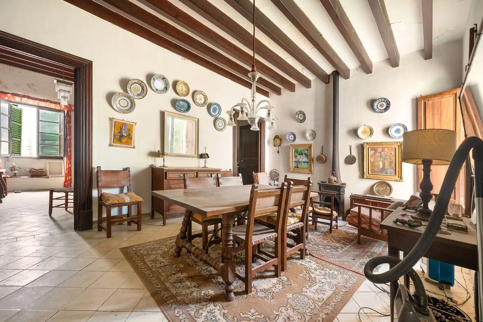 Esszimmer von Einfamilien-Reihenhaus zum Verkauf in Sa Pobla mit Heizung, Privatgarten und Terrasse