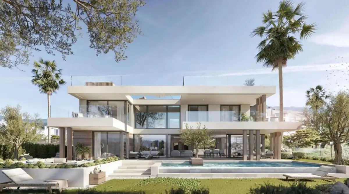 Exterior view of Houses for sale in Sotogrande  with Air Conditioner, Private garden and Terrace