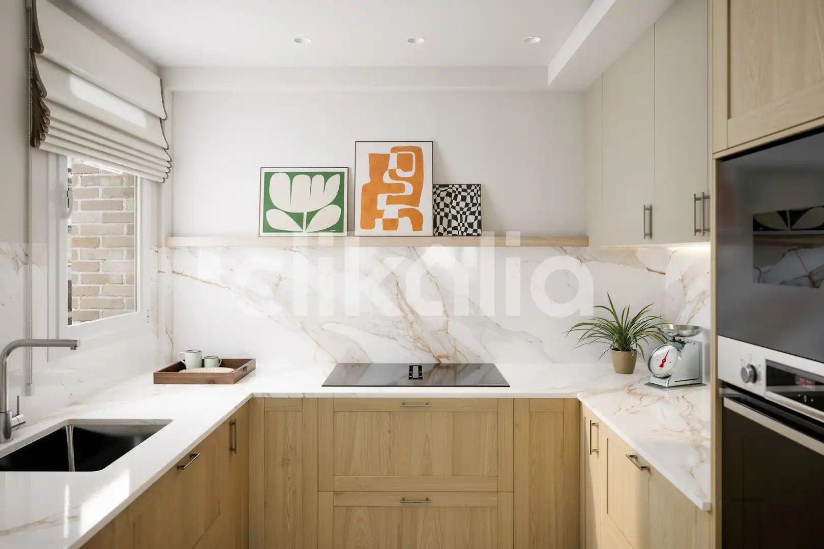 Cocina de Piso en venta en  Madrid Capital con Aire acondicionado, Calefacción y Jardín privado