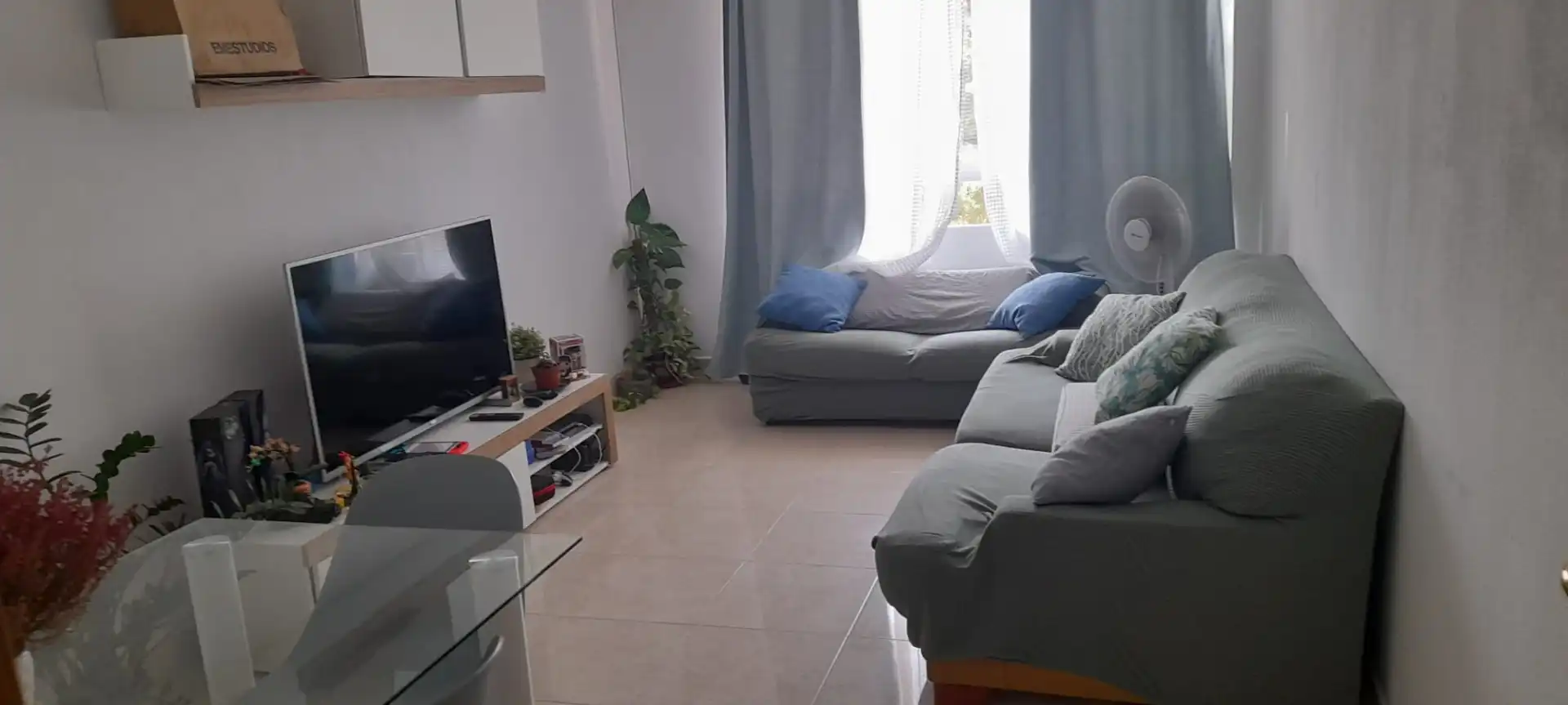 Sala d'estar de Pis de lloguer en Murcia amb Aire condicionat, Moblat i Forn