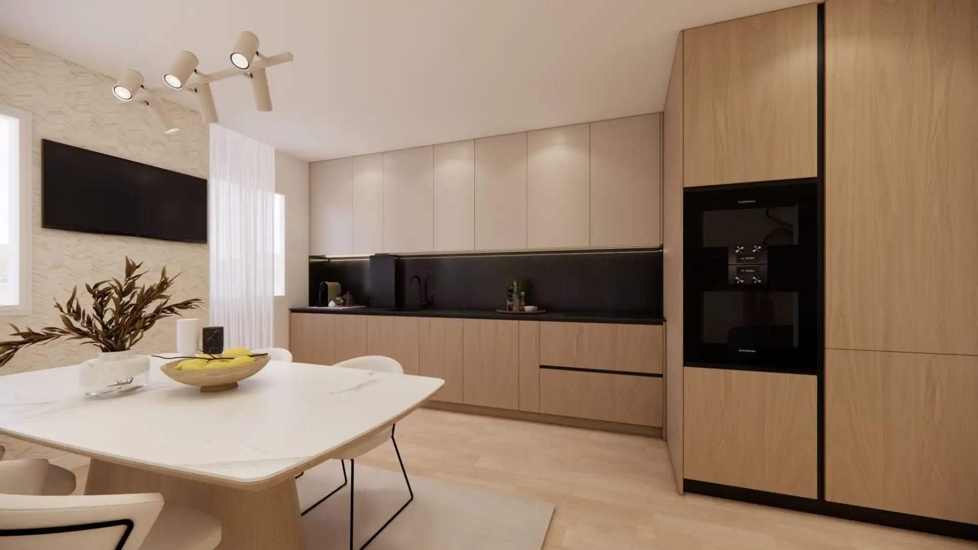 Kitchen of Flat for sale in Salamanca  with Heating, Parquet flooring and Furnished