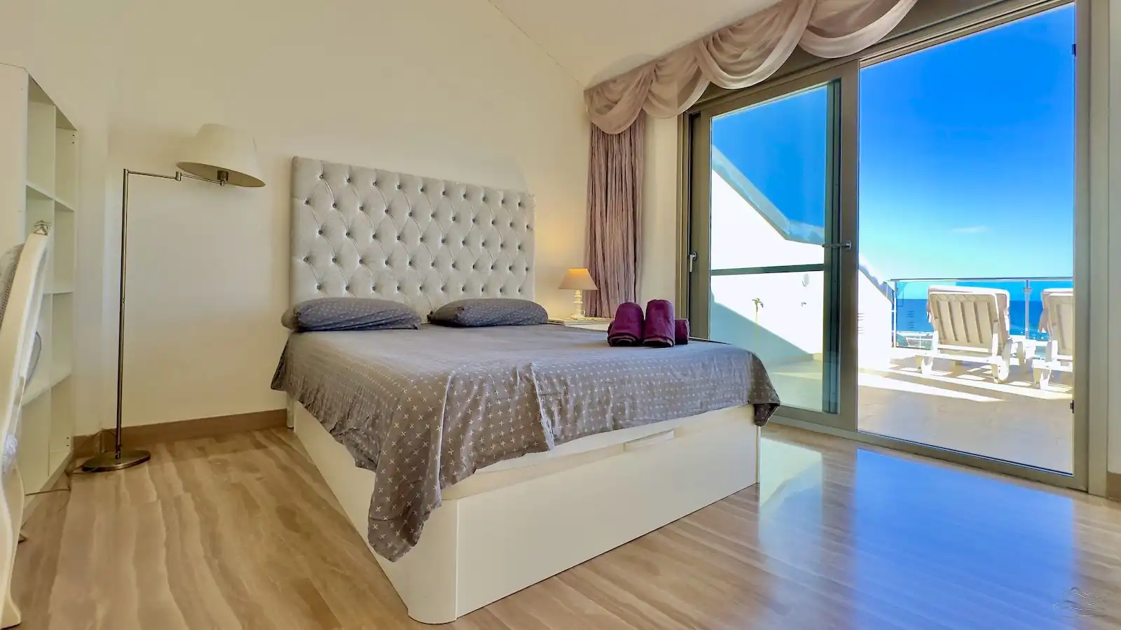 Dormitori de Apartament en venda en Jávea / Xàbia amb Aire condicionat, Calefacció i Jardí privat