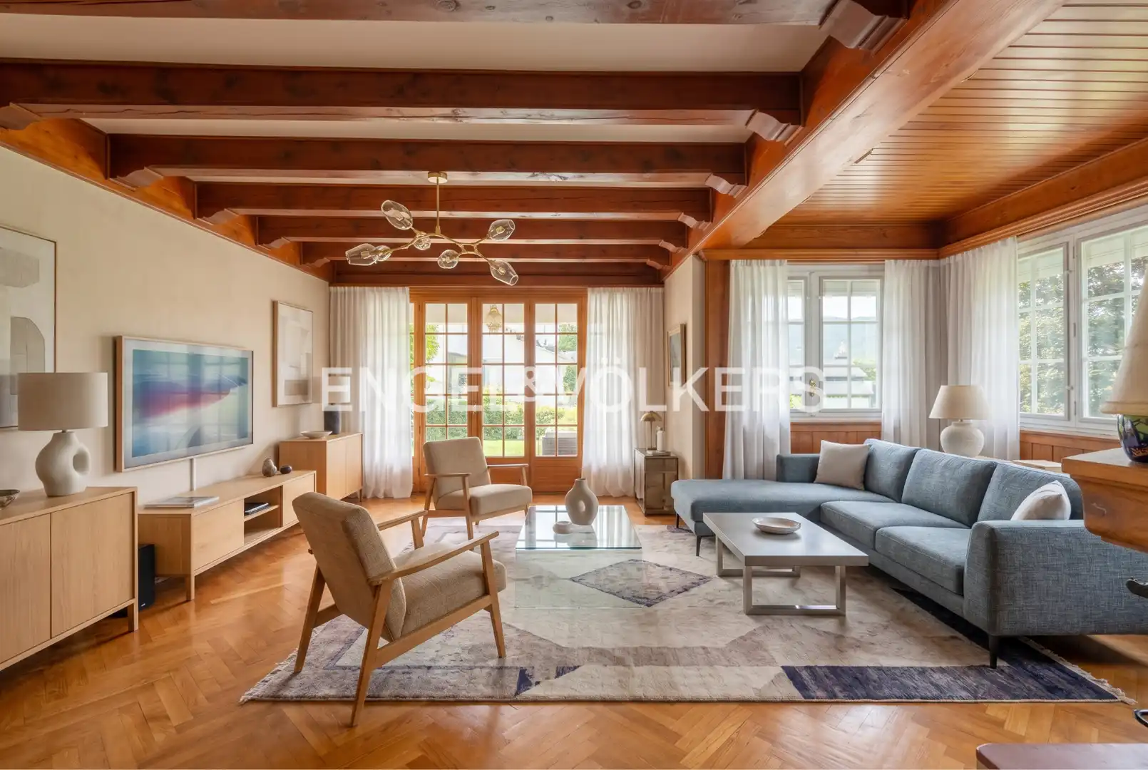 Sala de estar de Casa o chalet en venta en Osséja con Calefacción, Jardín privado y Parquet