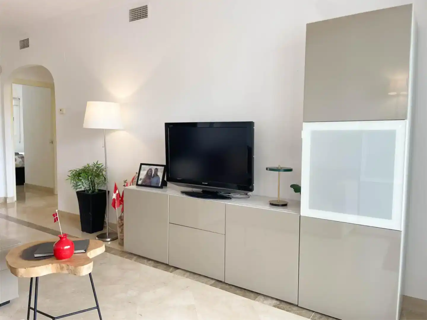 Sala d'estar de Apartament en venda en Mijas amb Aire condicionat i Piscina