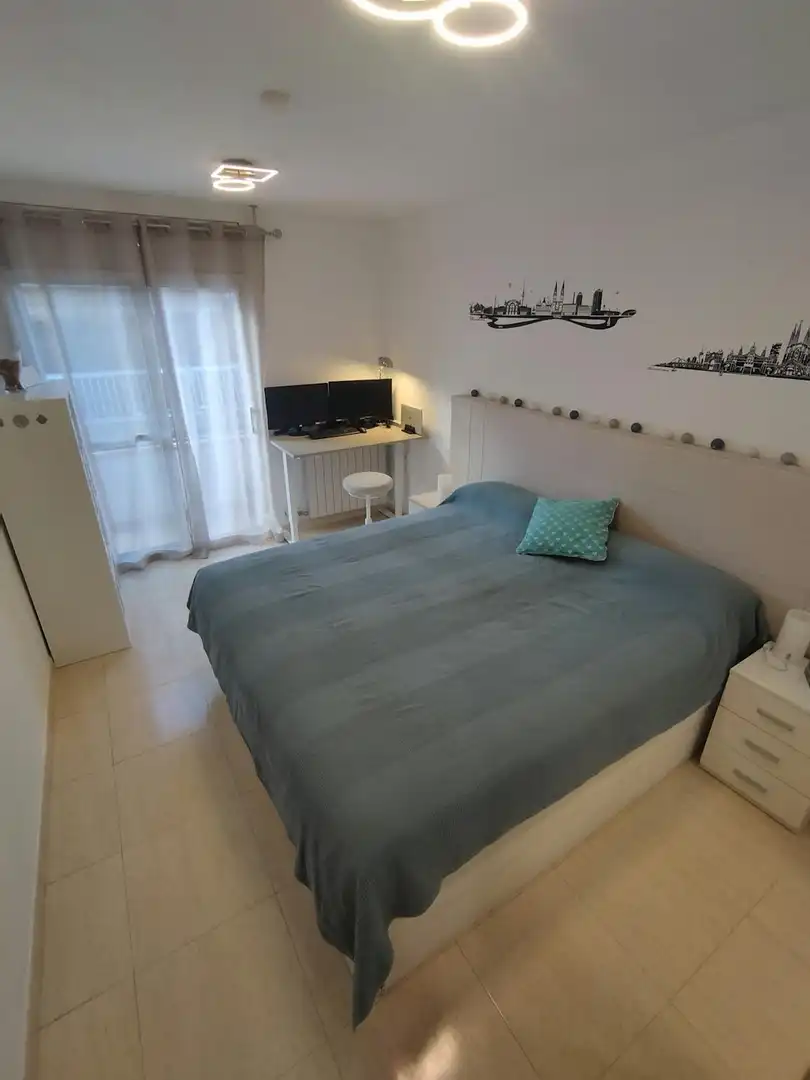 Bedroom of Flat for rent in Badalona  with Air Conditioner, Heating and Furnished