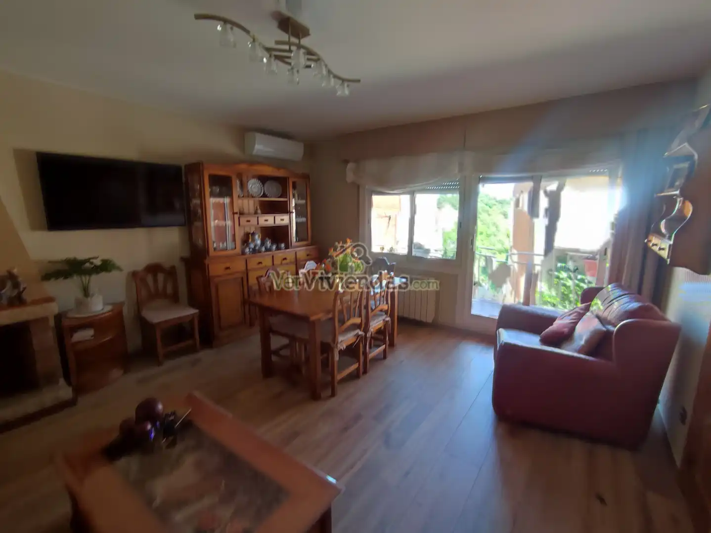 Wohnzimmer von Wohnung zum Verkauf in Viladecavalls mit Klimaanlage, Heizung und Terrasse