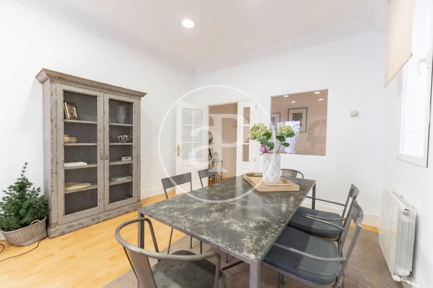 Dining room of Flat for rent in Madrid  with Air Conditioner, Heating and Private garden