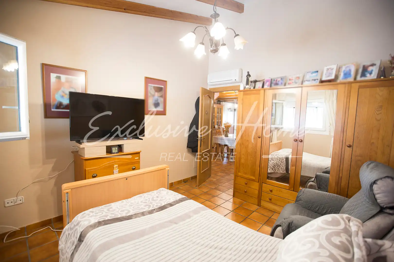Schlafzimmer von Haus oder Chalet zum Verkauf in Peñíscola / Peníscola mit Klimaanlage, Heizung und Privatgarten