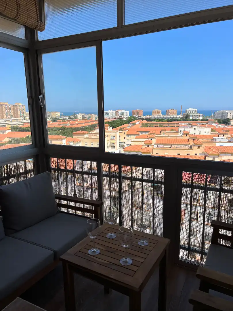 Balcony of Flat for rent in Málaga  with Air Conditioner, Heating and Furnished