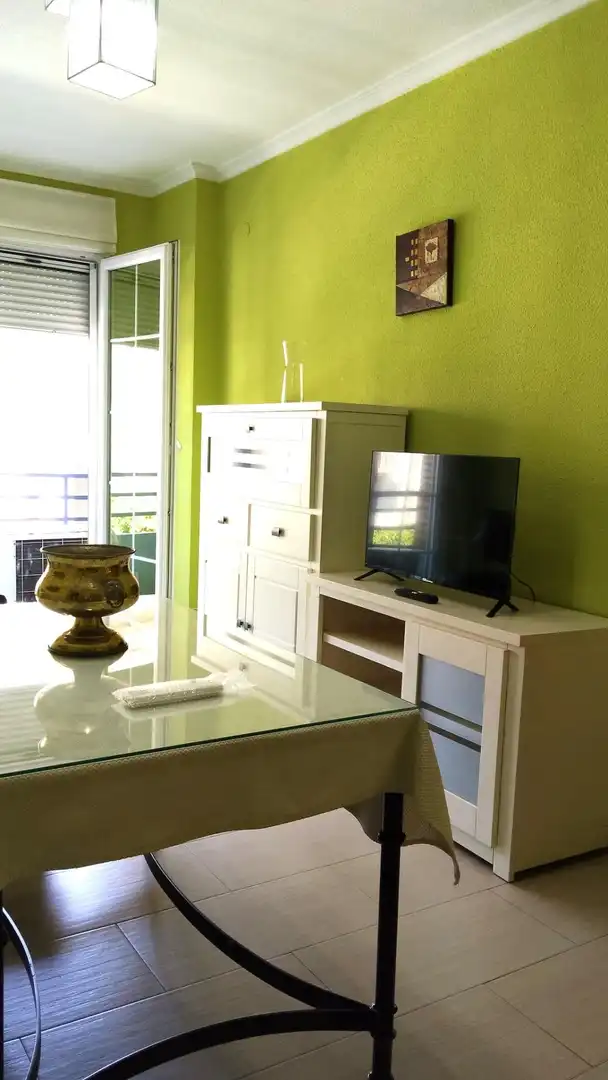 Living room of Flat for rent in Córdoba  with Air Conditioner, Parquet flooring and Terrace