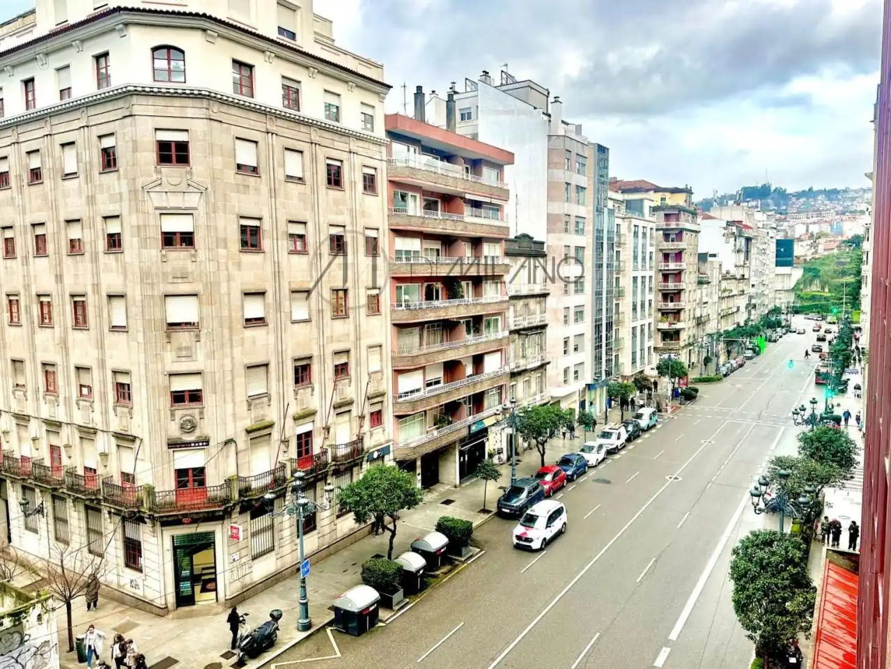 Vista exterior de Piso en venta en Vigo  con Calefacción, Parquet y Trastero