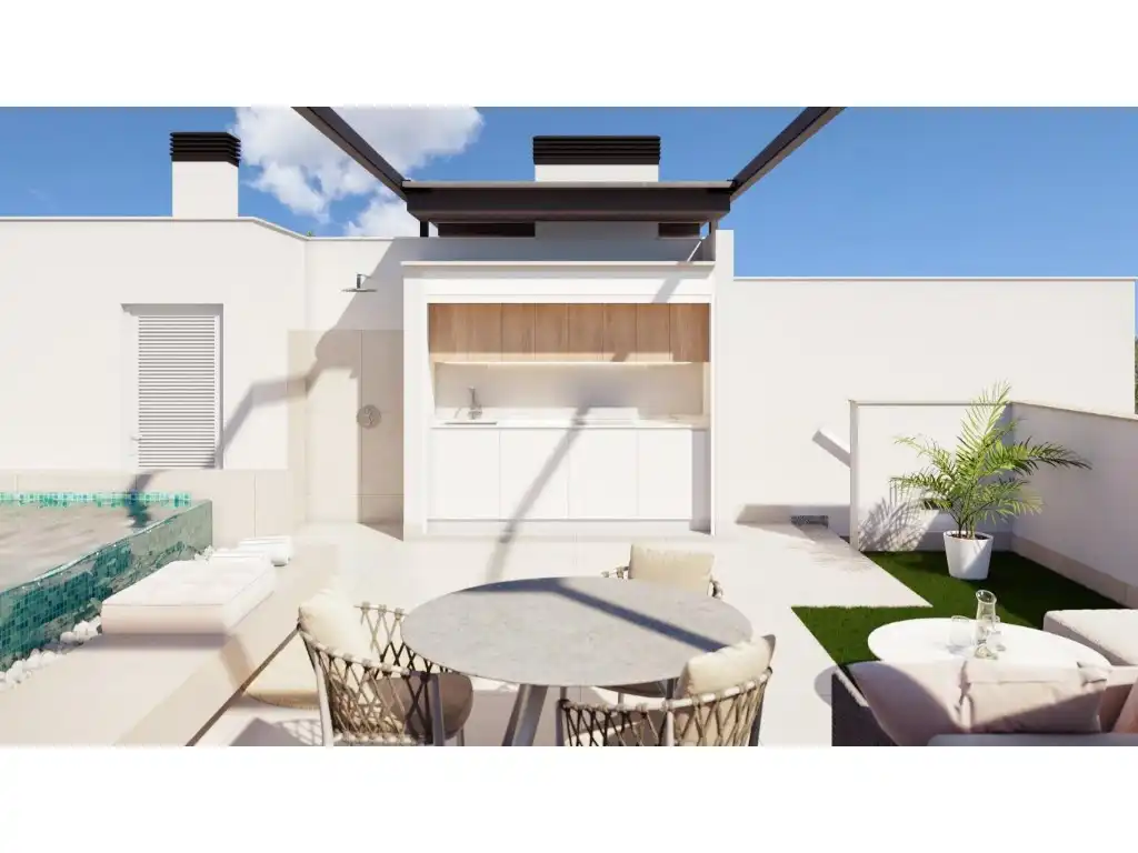 Terrassa de Casa o xalet en venda en Pilar de la Horadada amb Jardí privat i Piscina