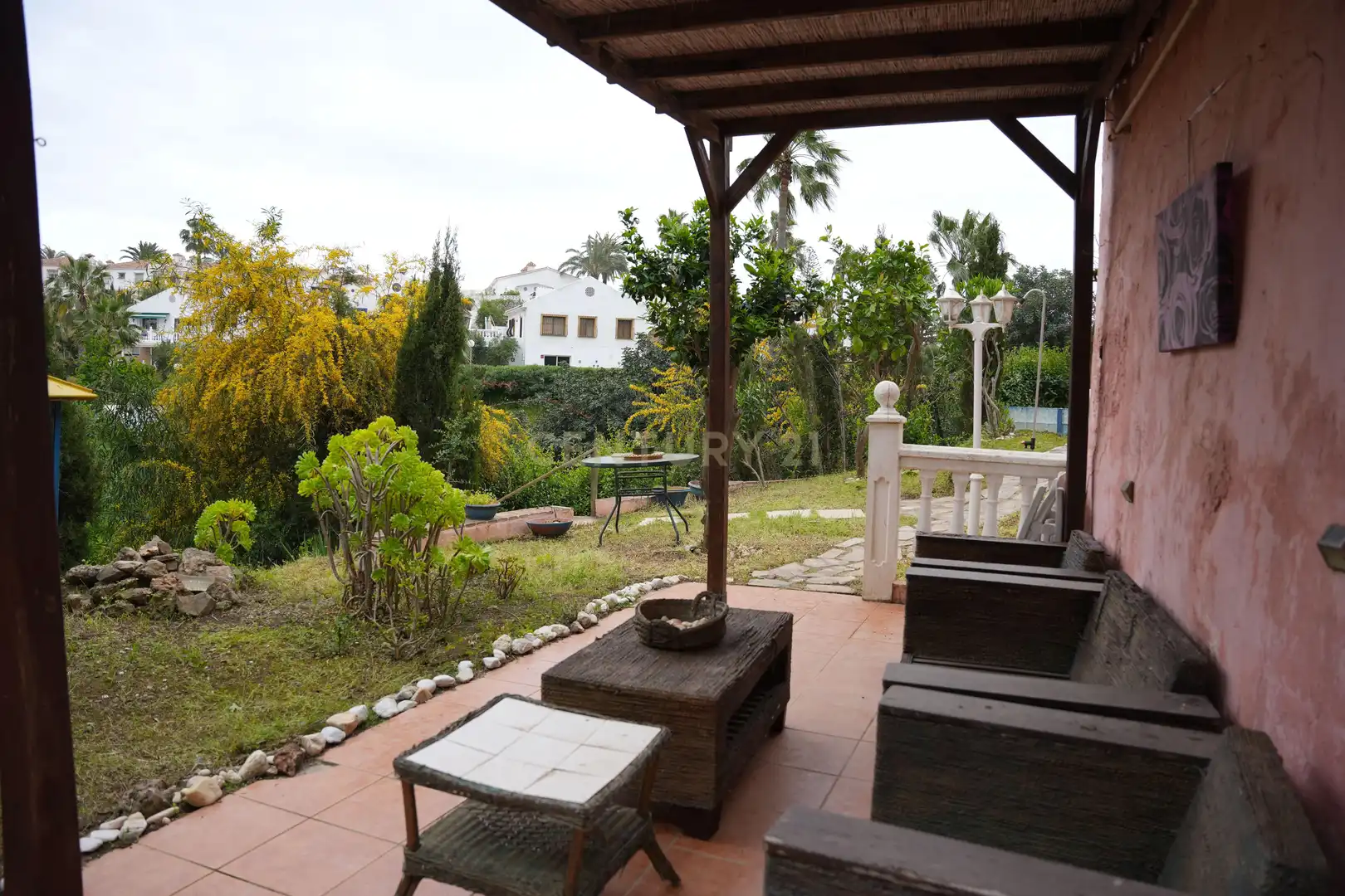Garden of Houses for sale in Mijas  with Swimming Pool