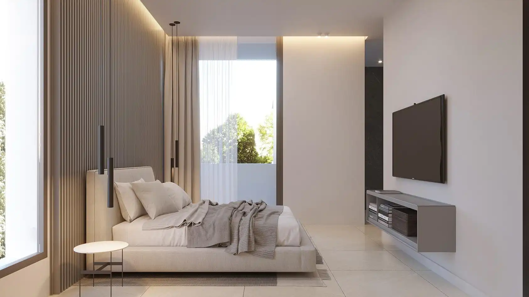 Dormitori de Apartament en venda en La Nucia amb Aire condicionat, Jardí privat i Terrassa