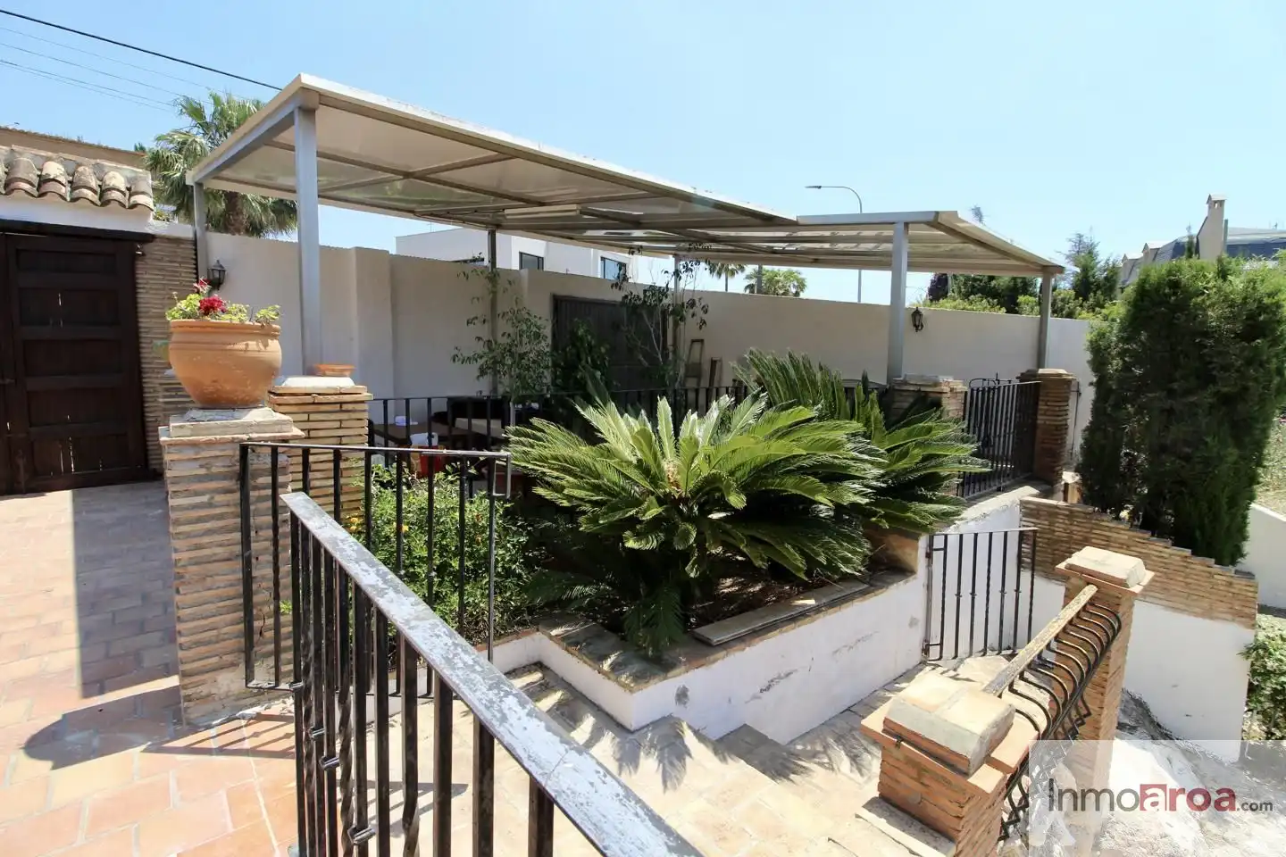 Terrasse von Haus oder Chalet zur Miete in Riba-roja de Túria mit Klimaanlage, Heizung und Privatgarten