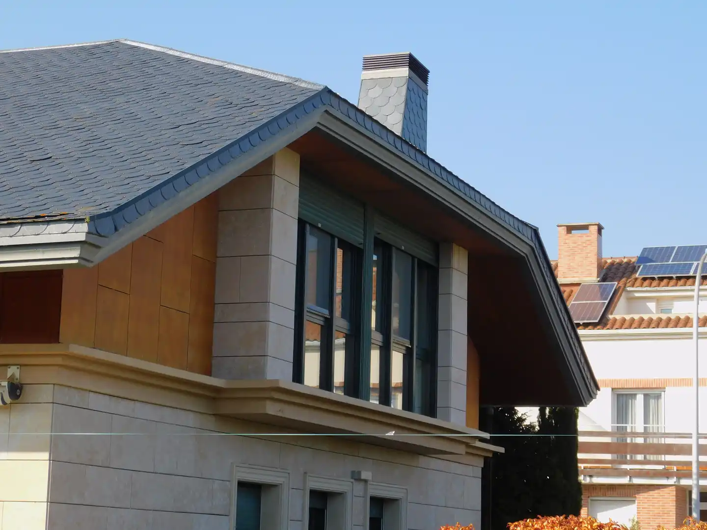 Vista exterior de Casa o chalet en venta en Zizur Mayor / Zizur Nagusia con Calefacción, Jardín privado y Terraza