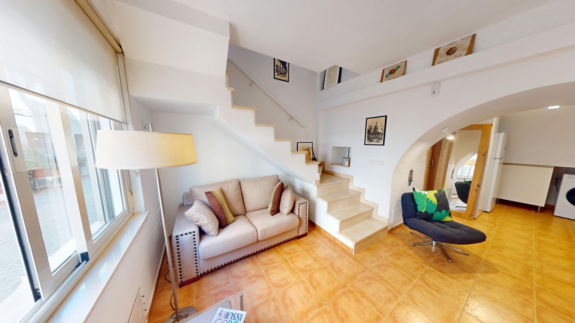 Living room of Single-family semi-detached for sale in Agost  with Air Conditioner, Terrace and Furnished