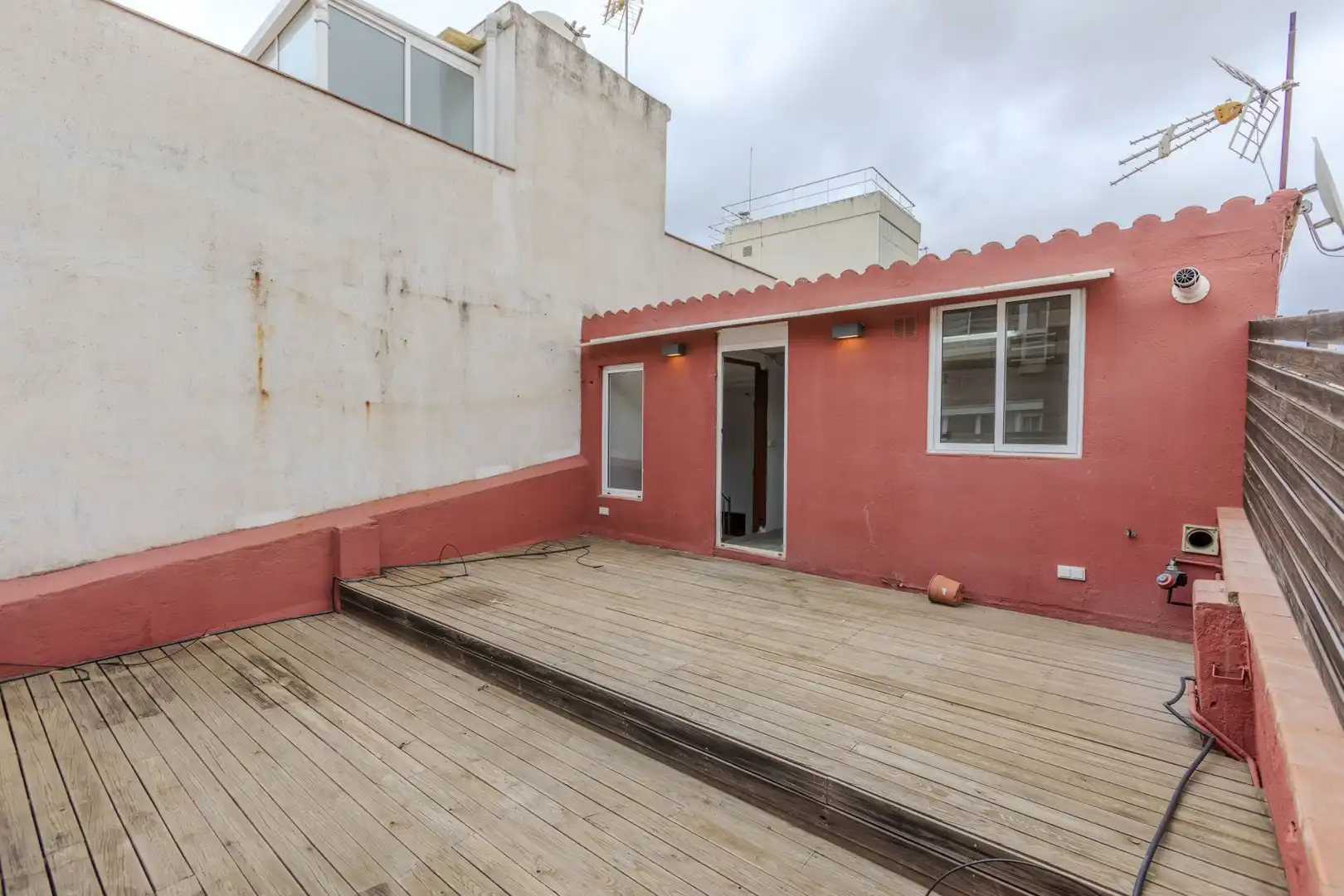 Terraza de Casa adosada en venta en Barcelona con Parquet y Terraza