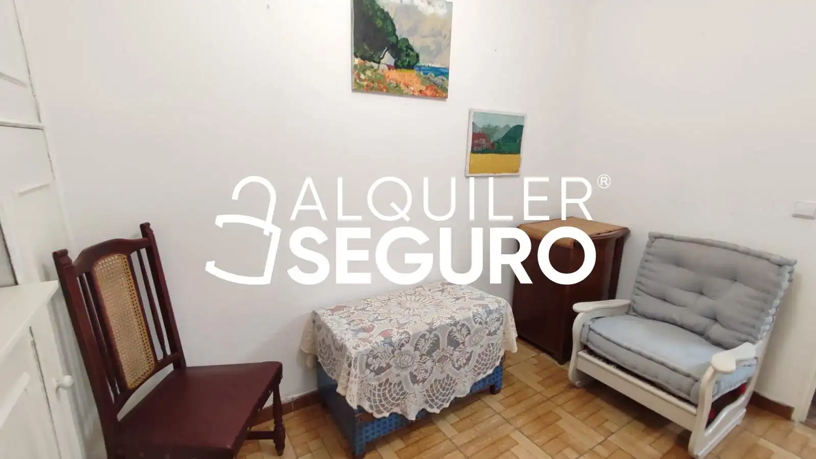Schlafzimmer von Wohnung zur Miete in Alcobendas mit Heizung und Möbliert