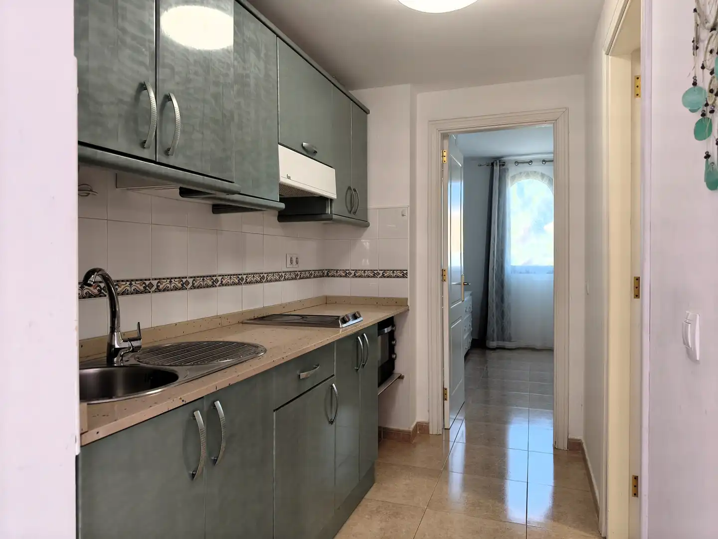 Cocina de Apartamento en venta en La Oliva con Terraza, Amueblado y Piscina comunitaria